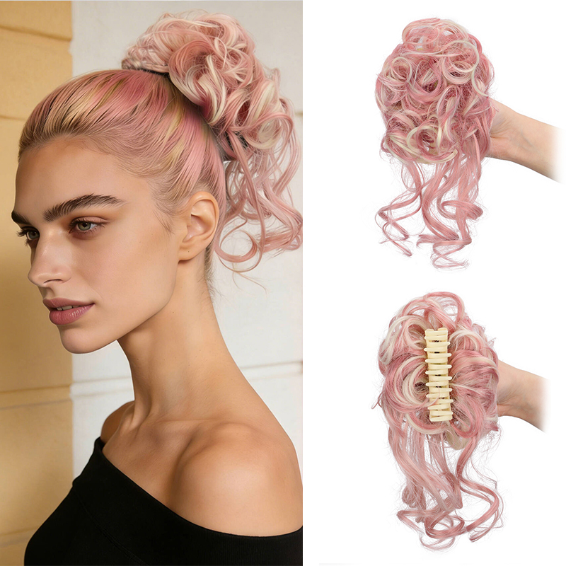 Claw Clip Messy Bun Hair Piece - Coque de cabelo com presilha, coque
