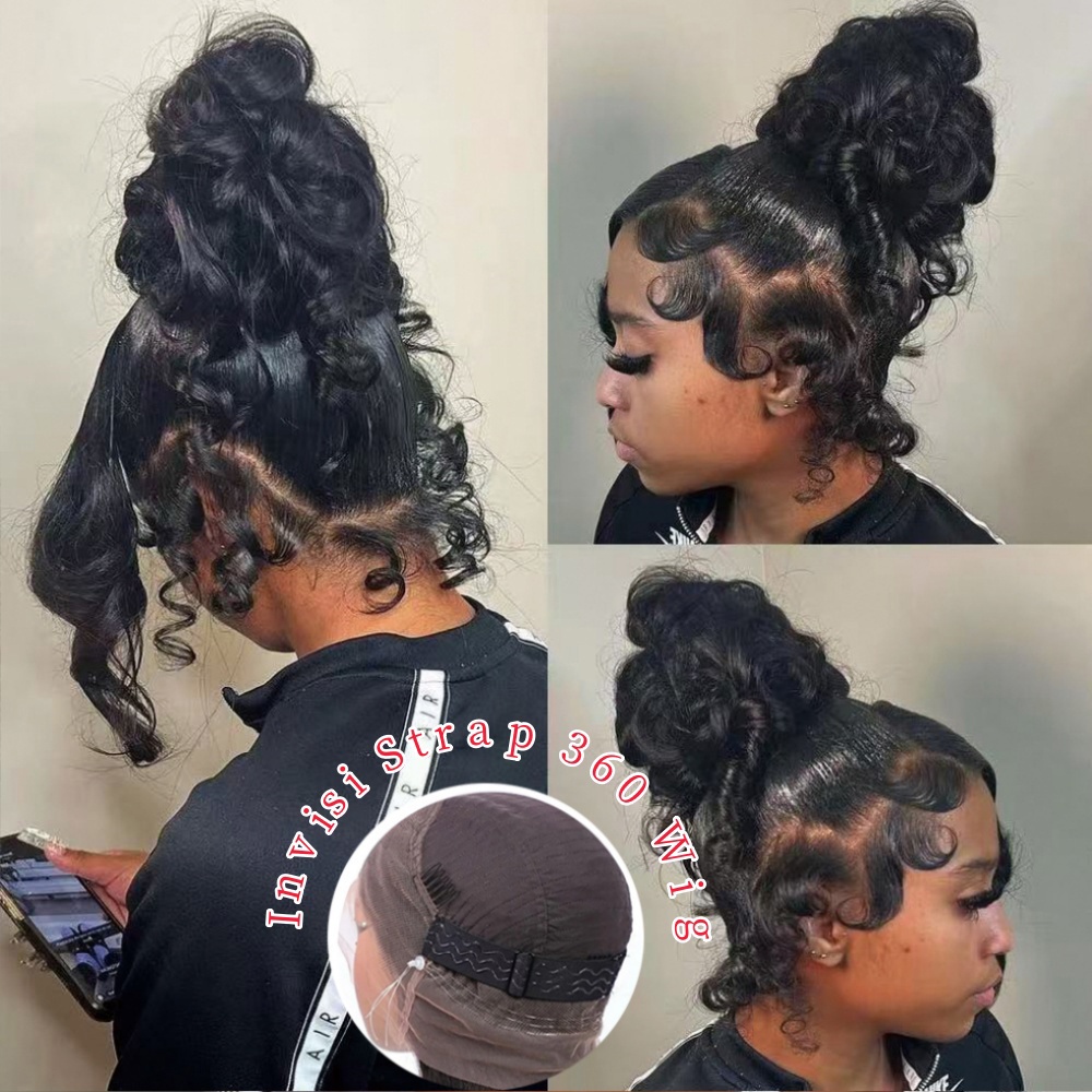 Human Hair Wigs - Hd 360 peruca cheia do laço