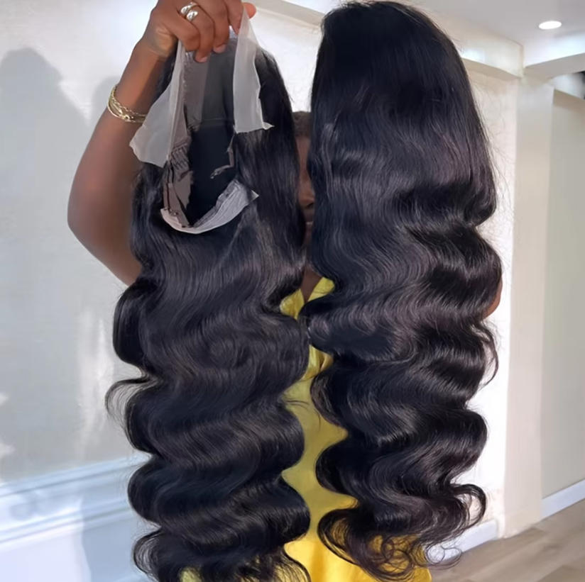 Hd Lace Frontal Wig Human Hair Pre Plucked - Peruca de Cabelo Humano Ondulado Natural