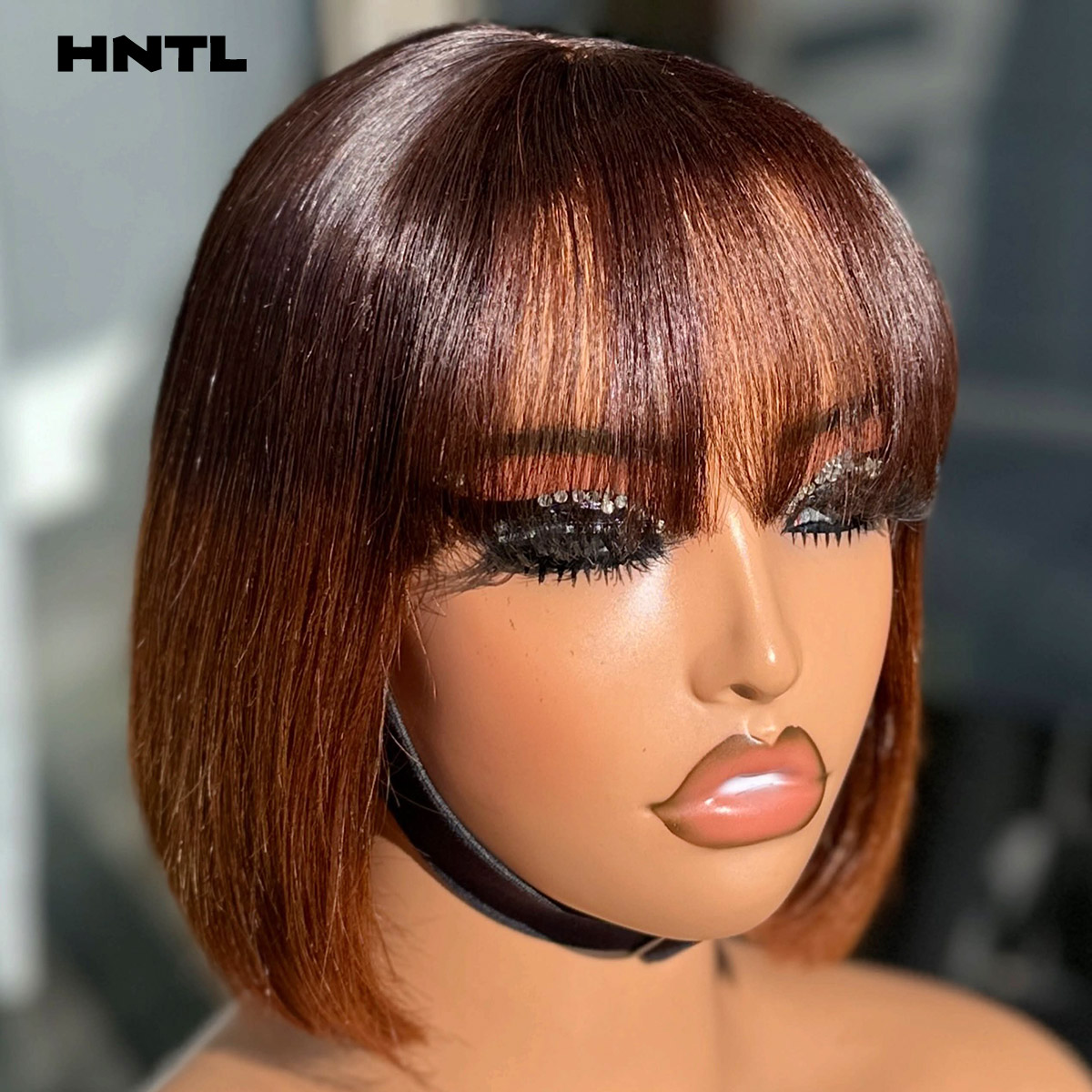 Peruca Bob com Franja Wear and - Glueless Wear And Go Human Hair Wig avaliação e preço