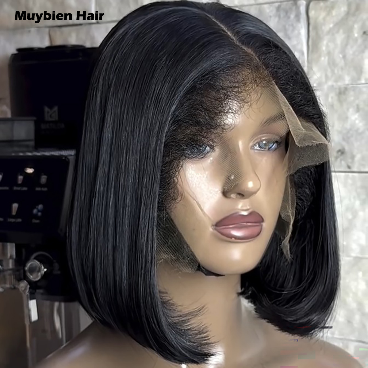 Bob Preto 100% Cabelo Humano L - Glueless Wear And Go Human Hair Wig avaliação e preço