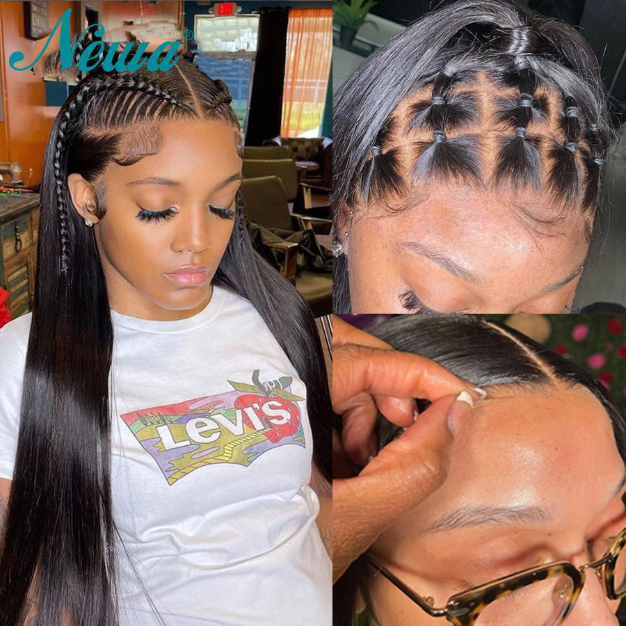 HD Lace Front Perucas de Cabel - Hd Lace Frontal Wig Human Hair Pre Plucked avaliação e preço