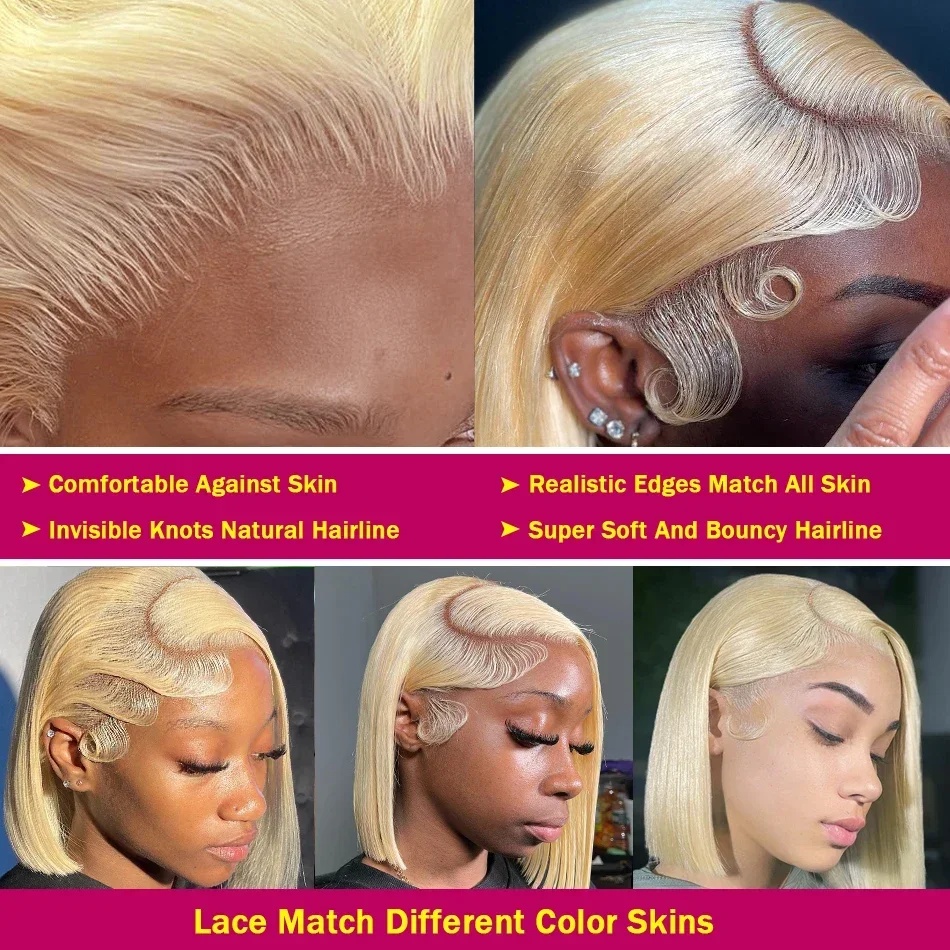 Perucas Bob Loiro Mel Cabelo H - Glueless Wear And Go Human Hair Wig avaliação e preço