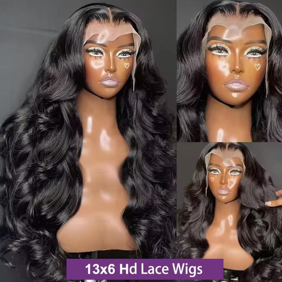Peruca de Cabelo Humano Ondula - Hd Lace Frontal Wig Human Hair Pre Plucked avaliação e preço