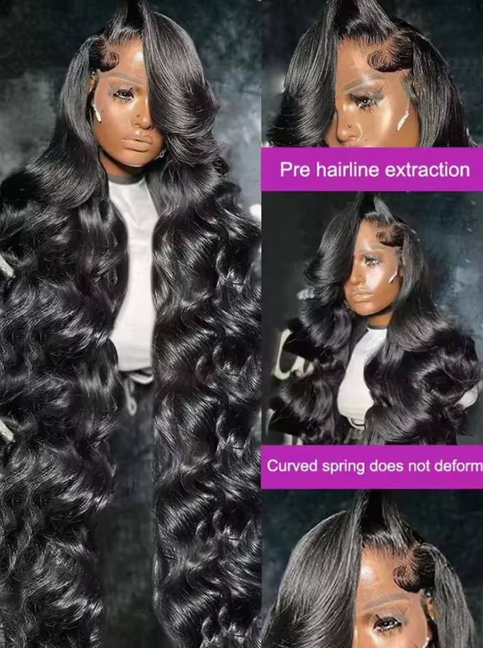 Peruca de Cabelo Humano Ondula - Hd Lace Frontal Wig Human Hair Pre Plucked avaliação e preço