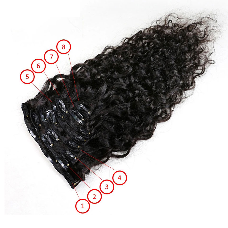 Extensões de Cabelo Humano Cac - Seamless Clip In Hair Extensions Human Hair avaliação e preço
