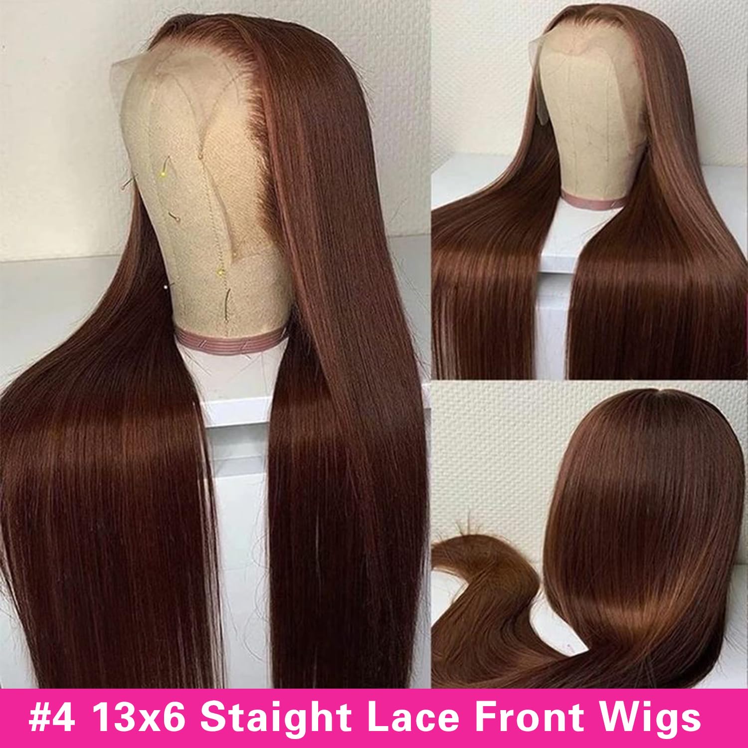 Perucas frontais de renda 13x6 - Hd Lace Frontal Wig Human Hair Pre Plucked avaliação e preço