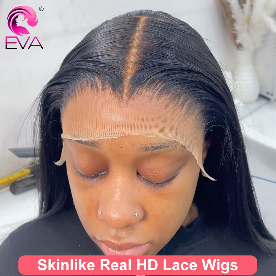 Eva cabelo parte profunda hd p - Hd Lace Frontal Wig Human Hair Pre Plucked avaliação e preço