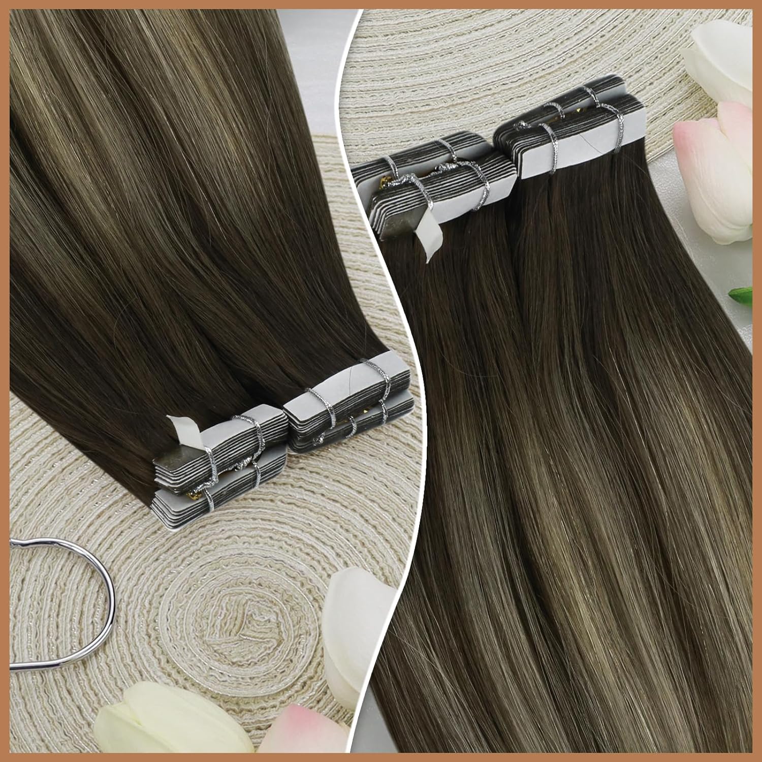Extensões de Cabelo Humano VeS - Invisible Tape In Extensions Real Hair avaliação e preço