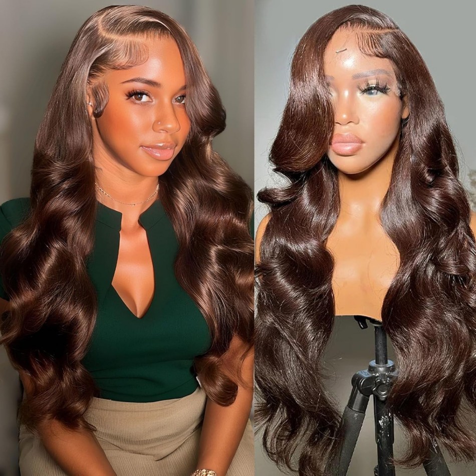 Perucas de Cabelo Humano Brasi - Hd Lace Frontal Wig Human Hair Pre Plucked avaliação e preço